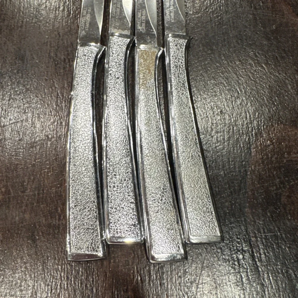 set of 4 carvel hall set of 4 knife set 3 of which tips are‎ broken